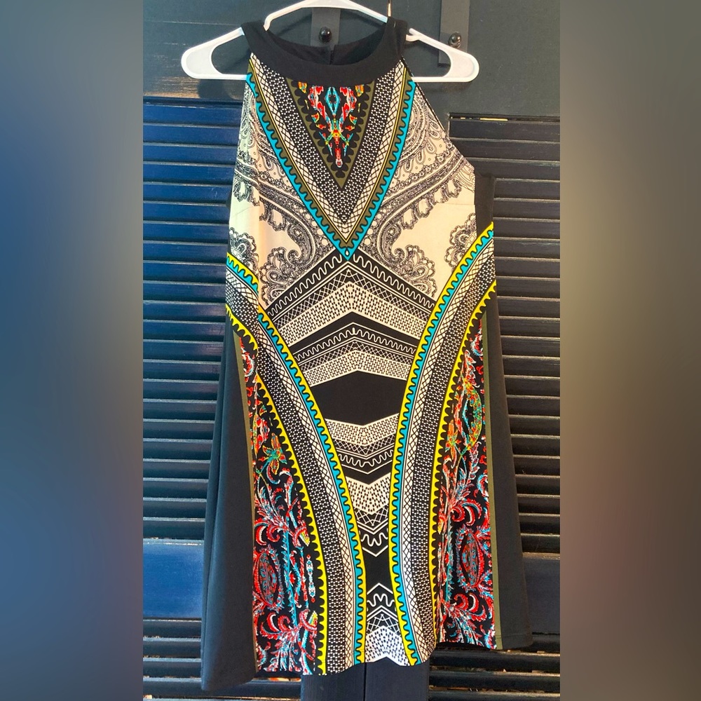 APT. 9 Halter Swing DRESS Paisley Midi Length—Sz M Medium